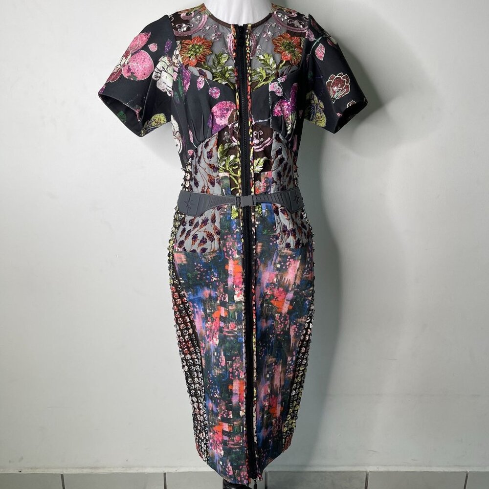 Byron Lars Beauty Mark Abstract Print Shift Dress Size 8 excellent condition - Picture 11 of 16